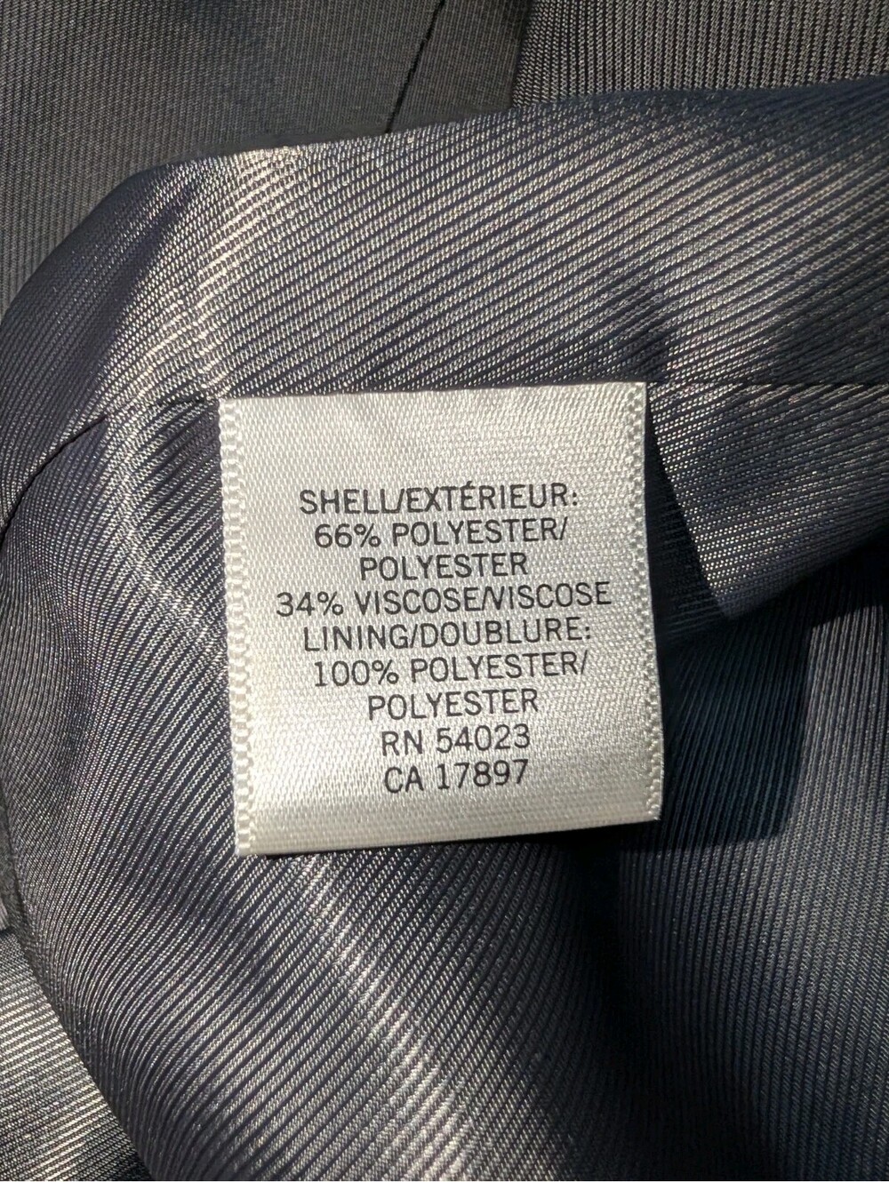 Banana Republic Tailored Fit Blazer Jacket Mens 42L Gray Blue Pinstripe - Picture 3 of 5
